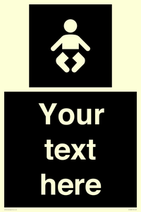 Custom information: black panel baby change